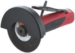 Sioux Tools - 4 Inch Wheel Diameter, 20,000 RPM, Pneumatic Cutoff Tool - Straight Handle - Exact Tool & Supply