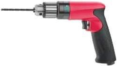 Sioux Tools - 3/8" Keyed Chuck - Pistol Grip Handle, 6,000 RPM, 11.8 LPS, 25 CFM, 0.6 hp - Exact Tool & Supply