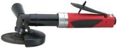 Sioux Tools - 4-1/2" Wheel Diam, 12,000 RPM, Pneumatic Angle & Disc Grinder - 5/8-11 Spindle, 35 CFM, Rear Exhaust - Exact Tool & Supply