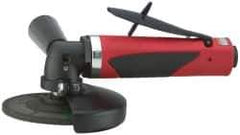Sioux Tools - 4" Wheel Diam, 12,000 RPM, Pneumatic Angle & Disc Grinder - 3/8-24 Spindle, 35 CFM, Rear Exhaust - Exact Tool & Supply