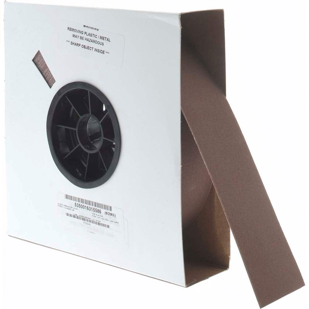 Ability One - Shop Rolls; Abrasive Material: Aluminum Oxide ; Roll Width (Inch): 2 ; Roll Length (yd): 50 ; Grit: 240 ; Backing Material: Cloth - Exact Tool & Supply