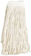 Ability One - Wet Mop Heads & Pads; Style: Cut End ; Material: Cotton ; Approximate Weight (oz.): 0.67 ; Mop Color: Natural ; Headband Size (Inch): 1-1/4 ; Connection Type: Clamp Jaw - Exact Tool & Supply
