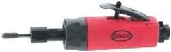Sioux Tools - 1/4" Collet, Straight Handle, Straight Air Die Grinder - 23,000 RPM, Rear Exhaust, 23 CFM, 0.5 hp, 6.21 bar, 1/4 NPT - Exact Tool & Supply