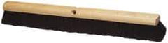 Ability One - 18" Smooth Surface Polyester/Tampico Push Broom - 3" Bristle Length, Wood Block, Threaded Handle Connection - Exact Tool & Supply