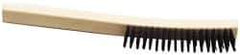 Ability One - Hand Wire/Filament Brushes - Wood Curved Handle - Exact Tool & Supply