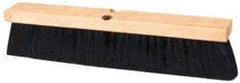 Ability One - 30" Smooth Surface Polypropylene Push Broom - 3" Bristle Length, Wood Block, Threaded Handle Connection - Exact Tool & Supply
