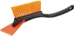 Ability One - Snow Shovels & Scrapers - 19-1/4" HANDLE BLK SCRAPER&SNOW BRUSH - Exact Tool & Supply