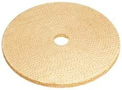 Osborn - 6" Diam x 1/4" Thick Unmounted Buffing Wheel - 9 Ply, Laminated Sisal, 1" Arbor Hole, Hard Density, Coarse Grade - Exact Tool & Supply