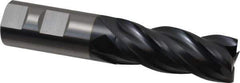 OSG - 1", 2-1/2" LOC, 1" Shank Diam, 5" OAL, 4 Flute, Solid Carbide Square End Mill - Single End, TiAlN Finish, Spiral Flute, 35° Helix, Centercutting, Right Hand Cut, Right Hand Flute, Series VG441 - Exact Tool & Supply