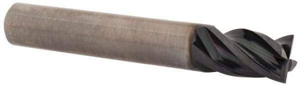 OSG - 3/8", 1/2" LOC, 3/8" Shank Diam, 2-1/2" OAL, 4 Flute, Solid Carbide Square End Mill - Single End, TiAlN Finish, Spiral Flute, 35° Helix, Centercutting, Right Hand Cut, Right Hand Flute, Series VG441 - Exact Tool & Supply