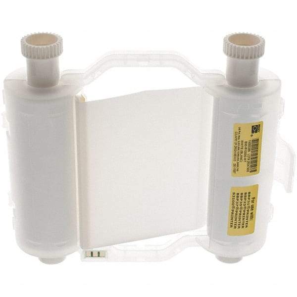 Brady - 2,400" Long, White Resin Ribbon Printer Ribbon - For BBP30 Label Printer, BBP33 Label Printer, BBP35 Multicolor Sign & Label Printer, BBP37 Color & Cut Sign & Label Printer, BradyPrinter S3100, BBP31 Sign & Label Printer - Exact Tool & Supply