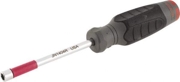 Proto - 1/4" Hollow Shaft Nutdriver - Ergonomic Handle, 8-1/4" OAL - Exact Tool & Supply