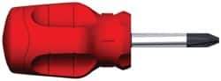 Proto - #2, 3-3/4" OAL, Standard Phillips Screwdriver - 1-1/2" Blade Length, Round Shank, Ergonomic Handle - Exact Tool & Supply