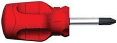 Proto - #2, 3-3/4" OAL, Standard Phillips Screwdriver - 1-1/2" Blade Length, Round Shank, Ergonomic Handle - Exact Tool & Supply