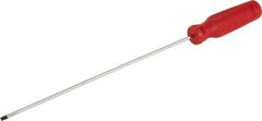 Proto - 286mm OAL Cabinet Slotted Screwdriver - 203mm Blade Length, Round Shank, Ergonomic Handle - Exact Tool & Supply