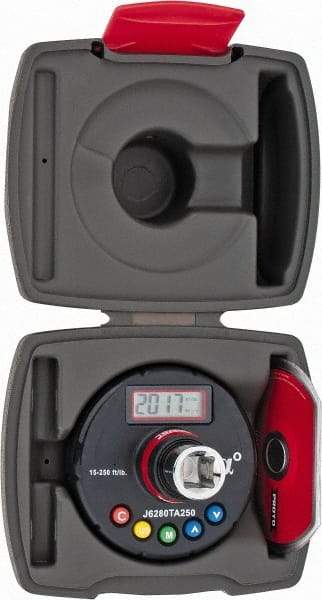 Proto - 150 to 3,009 In/Lb Torque & Angle Adapter - 1/2" Drive, 3-23/64" OAL, Angle: ±2°, Torque: CW: ±3%, CCW: ±4% Accuracy - Exact Tool & Supply
