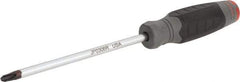Proto - #3, 10-1/2" OAL, Standard Phillips Screwdriver - 6" Blade Length, Round Shank, Ergonomic Handle - Exact Tool & Supply