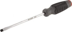 Proto - 260mm OAL Keystone Slotted Screwdriver - 152mm Blade Length, Round Shank, Ergonomic Handle - Exact Tool & Supply