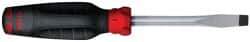 Proto - 216mm OAL Keystone Slotted Screwdriver - 102mm Blade Length, Round Shank, Ergonomic Handle - Exact Tool & Supply