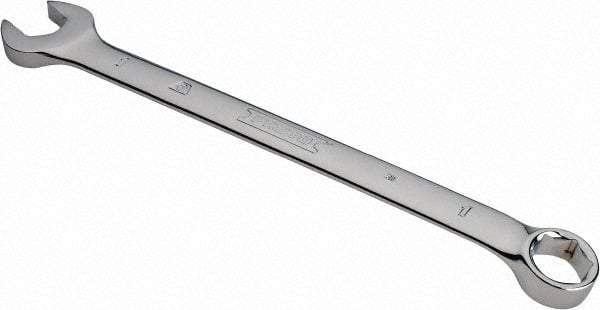 Proto - 1" 6 Point Combination Wrench - 15° Head Angle, 14-5/64" OAL, Steel, Chrome Finish - Exact Tool & Supply