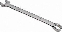 Proto - 1" 6 Point Combination Wrench - 15° Head Angle, 14-5/64" OAL, Steel, Chrome Finish - Exact Tool & Supply