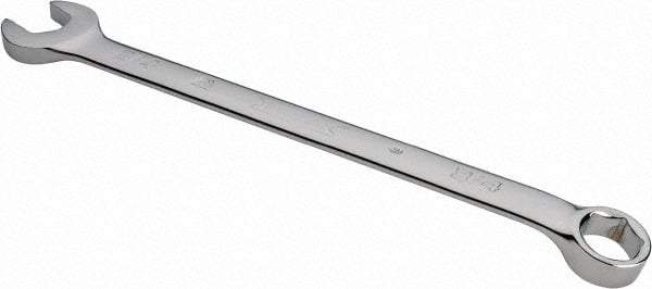 Proto - 3/4" 6 Point Combination Wrench - 15° Head Angle, 11-1/32" OAL, Steel, Chrome Finish - Exact Tool & Supply