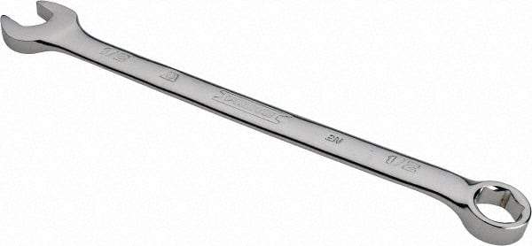 Proto - 1/2" 6 Point Combination Wrench - 15° Head Angle, 7-29/32" OAL, Steel, Chrome Finish - Exact Tool & Supply