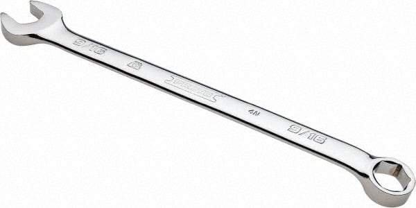 Proto - 9/16" 6 Point Combination Wrench - 15° Offset Angle, 8-5/8" OAL, Steel, Chrome Finish - Exact Tool & Supply