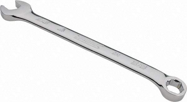Proto - 3/8" 6 Point Combination Wrench - 15° Offset Angle, 6-1/4" OAL, Steel, Chrome Finish - Exact Tool & Supply
