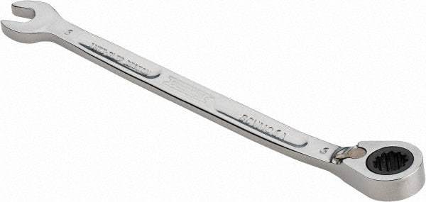 Proto - 6mm 12 Point Combination Wrench - 15° Head Angle, 4-59/64" OAL, Steel, Chrome Finish - Exact Tool & Supply