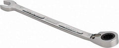Proto - 7mm 12 Point Combination Wrench - 15° Head Angle, 5-5/32" OAL, Steel, Chrome Finish - Exact Tool & Supply