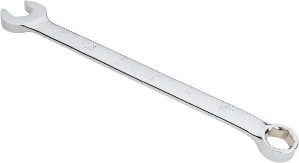 Proto - 17mm 6 Point Combination Wrench - 15° Offset Angle, 10-1/8" OAL, Steel, Chrome Finish - Exact Tool & Supply