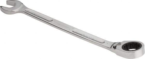 Proto - 1" 12 Point Combination Wrench - 15° Head Angle, 14-1/16" OAL, Steel, Chrome Finish - Exact Tool & Supply