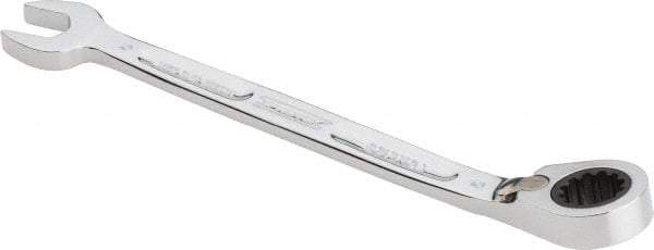 Proto - 10mm 12 Point Combination Wrench - 15° Head Angle, 5-29/32" OAL, Steel, Chrome Finish - Exact Tool & Supply