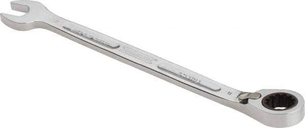 Proto - 11mm 12 Point Combination Wrench - 15° Head Angle, 6-29/64" OAL, Steel, Chrome Finish - Exact Tool & Supply