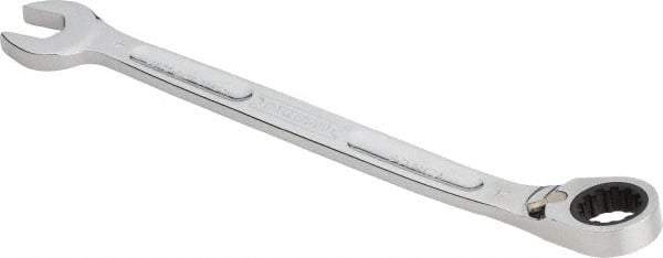 Proto - 17mm 12 Point Combination Wrench - 15° Head Angle, 10-17/64" OAL, Steel, Chrome Finish - Exact Tool & Supply