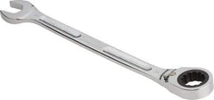 Proto - 24mm 12 Point Combination Wrench - 15° Head Angle, 13-5/16" OAL, Steel, Chrome Finish - Exact Tool & Supply