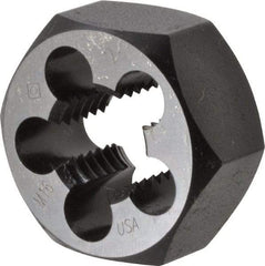 Cle-Line - M16x2.00 Thread, 1-1/4" Hex, Right Hand Thread, Hex Rethreading Die - Carbon Steel, Series 0650M - Exact Tool & Supply