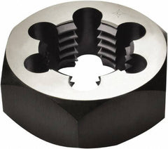 Cle-Line - M20x2.50 Thread, 1-5/8" Hex, Right Hand Thread, Hex Rethreading Die - Carbon Steel, Series 0650M - Exact Tool & Supply