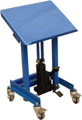 Vestil - Work Table - Steel, Fixed Leg, Blue, 21" Long x 21" Deep x 28" High - Exact Tool & Supply
