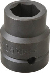 Proto - 1" Drive 26mm Impact Socket - 6 Points, 2-1/32" OAL - Exact Tool & Supply
