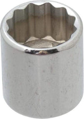 Proto - 1/4" Drive, Standard Hand Socket - 12 Points, 7/8" OAL, Alloy Steel, Chrome Finish - Exact Tool & Supply