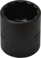 Proto - 13/16", 3/8" Drive, Standard Hand Socket - 12 Points, 1-7/16" OAL, Alloy Steel, Black Finish - Exact Tool & Supply