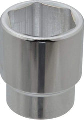 Proto - 1/2" Drive, Standard Hand Socket - 6 Points, 1-3/4" OAL, Alloy Steel, Chrome Finish - Exact Tool & Supply