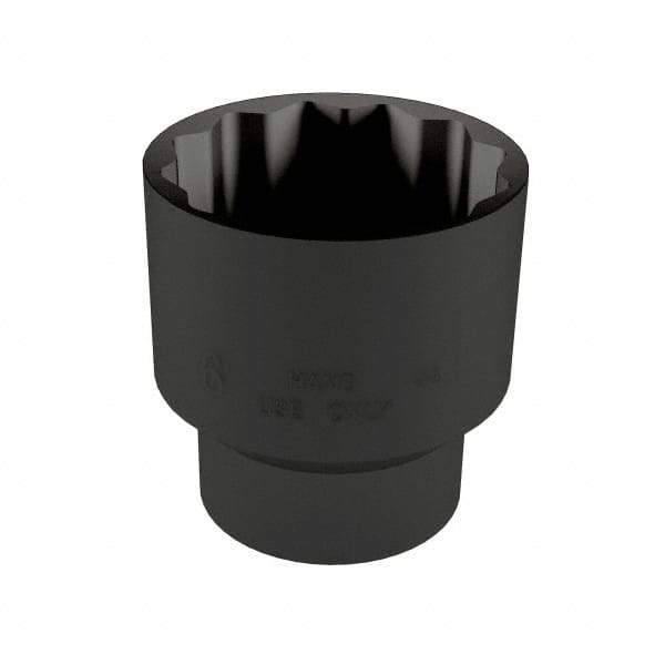 Proto - 1-7/16", 1/2" Drive, Standard Hand Socket - 12 Points, 2-1/8" OAL, Alloy Steel, Black Finish - Exact Tool & Supply