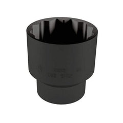 Proto - 1-7/16", 1/2" Drive, Standard Hand Socket - 12 Points, 2-1/8" OAL, Alloy Steel, Black Finish - Exact Tool & Supply