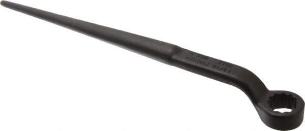 Proto - 13/16" 12 Point Spud Handle Box Wrench - Single End, 1-11/32" Head Diam x 5/8" Head Thickness, 12" OAL, Steel, Black Finish - Exact Tool & Supply