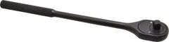 Proto - 3/8" Drive Pear Head Ratchet - Black Oxide Finish, 11" OAL, 24 Gear Teeth - Exact Tool & Supply