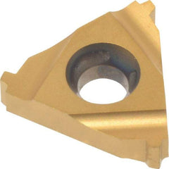 Hertel - 16ER Internal Right Hand 12 Stub Acme Laydown Threading Insert - Grade HG330TR, TiC/TiN Coated Carbide - Exact Tool & Supply