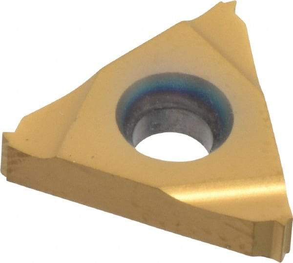 Hertel - 16ER External Right Hand 32 UN Laydown Threading Insert - Grade HG630TR, TiC/TiN Coated Carbide - Exact Tool & Supply